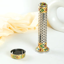 Load image into Gallery viewer, Meenakari Stainless Incense Agarbatti Burner