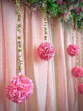 Load image into Gallery viewer, Rose Ball and Gota Hangings- set of 5