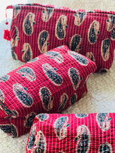 Load image into Gallery viewer, Block Printed Cosmetic Pouches- Set of 3