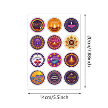 Load image into Gallery viewer, Diwali Stickers For Gifts Crafts or Favors- Set of 9 Sheets