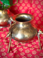 Load image into Gallery viewer, Antique Brass Kalash with Horse Feet
