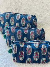 Load image into Gallery viewer, Block Printed Cosmetic Pouches- Set of 3