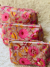Load image into Gallery viewer, Block Printed Cosmetic Pouches- Set of 3