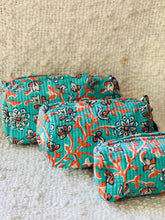 Load image into Gallery viewer, Block Printed Cosmetic Pouches- Set of 3