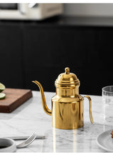 Load image into Gallery viewer, Gold Stainless Steel Oil Decanter