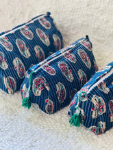 Load image into Gallery viewer, Block Printed Cosmetic Pouches- Set of 3