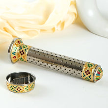 Load image into Gallery viewer, Meenakari Stainless Incense Agarbatti Burner