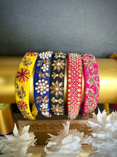 Load image into Gallery viewer, Zardozi Maggam work Headbands - Wide