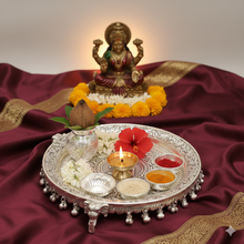 Load image into Gallery viewer, Elephant German Silver Pooja Thali