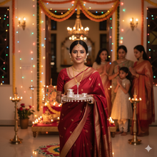 Load image into Gallery viewer, Elephant German Silver Pooja Thali