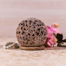 Load image into Gallery viewer, Soapstone Dhuni and Tealight Holder