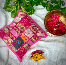 Load image into Gallery viewer, Khambadiya Patchwork Pillow
