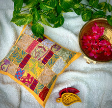 Load image into Gallery viewer, Khambadiya Patchwork Pillow
