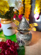 Load image into Gallery viewer, German Silver Kalash w/mango leaves and coconut
