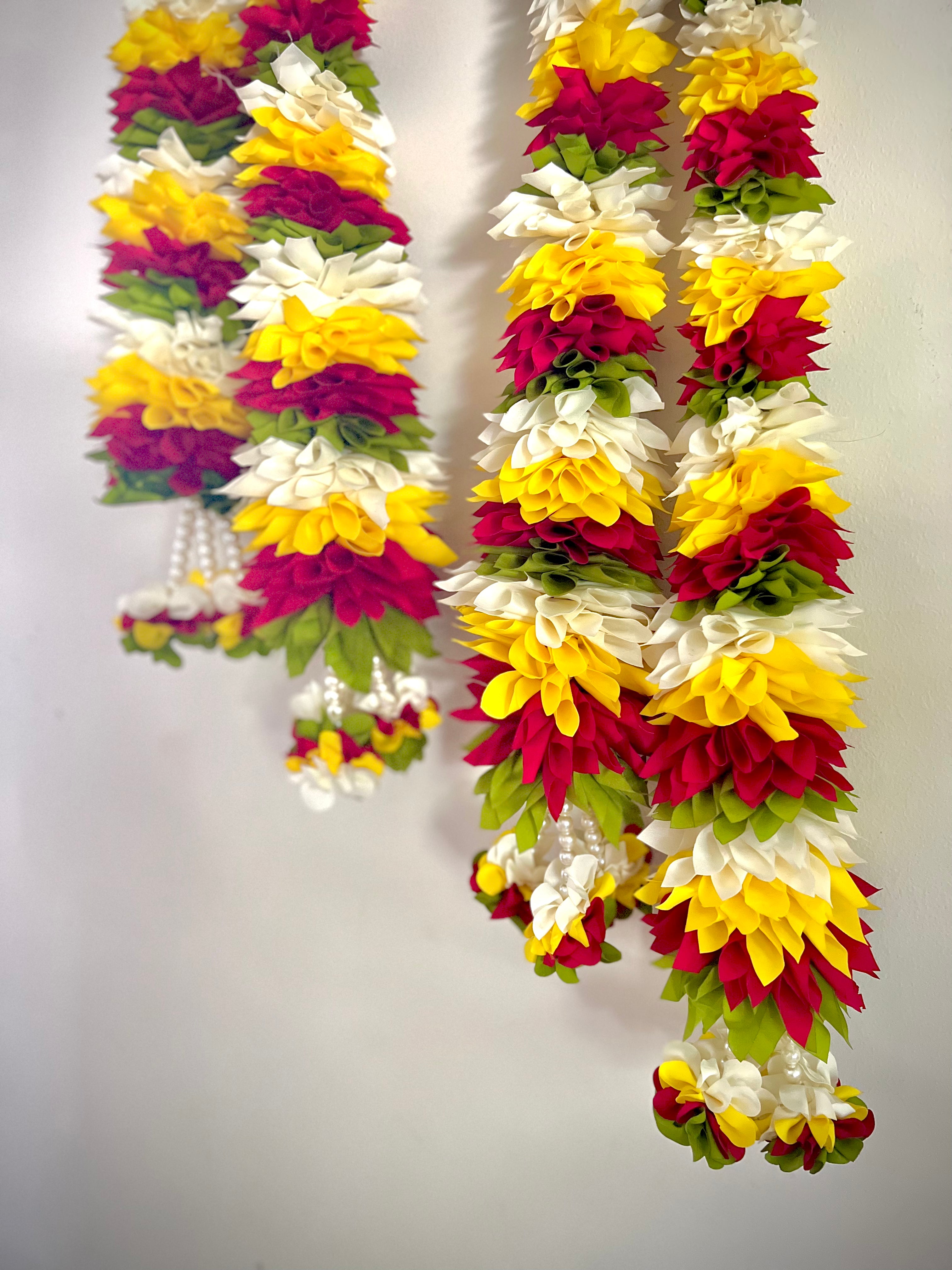 Satin Fabric Garlands Pair (USE CODE GARLAND50 for 50 off) Krishna
