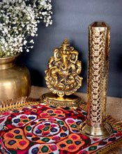 Load image into Gallery viewer, Delicate Gold Incense Agarbatti Burner