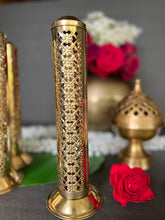 Load image into Gallery viewer, Delicate Gold Incense Agarbatti Burner