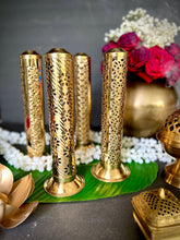 Load image into Gallery viewer, Delicate Gold Incense Agarbatti Burner