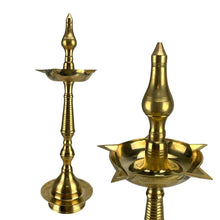Load image into Gallery viewer, Pure Brass Samai Deepak- 14 inches- Single