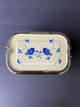 Load image into Gallery viewer, Kashmiri Enamelware Stainless Steel Lunch Box- Two Tier Rectangular