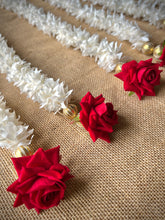 Load image into Gallery viewer, Jasmine and rose garland- Set of 2
