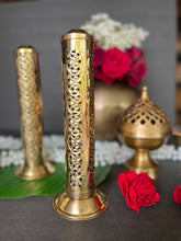Load image into Gallery viewer, Delicate Gold Incense Agarbatti Burner