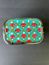 Load image into Gallery viewer, Kashmiri Enamelware Stainless Steel Lunch Box- Two Tier Rectangular