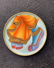 Load image into Gallery viewer, Pichwai Plates- Charan Kamal