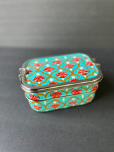 Load image into Gallery viewer, Kashmiri Enamelware Stainless Steel Lunch Box- Two Tier Rectangular