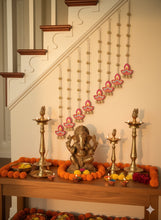 Load image into Gallery viewer, Diya Pearl Hangings- Set of 5
