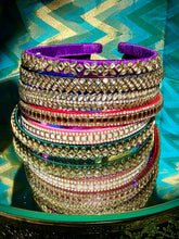 Load image into Gallery viewer, Silk wrapped Kundan Sheeshphool Headbands
