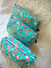 Load image into Gallery viewer, Block Printed Cosmetic Pouches- Set of 3
