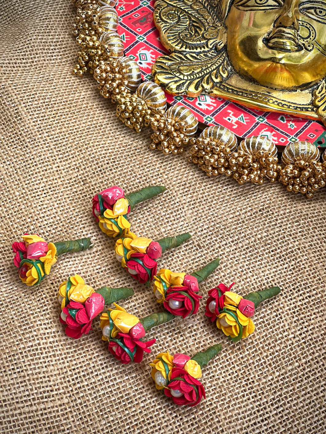 Haldi Kumkum Gifts- Flower Bouquet Set of 5