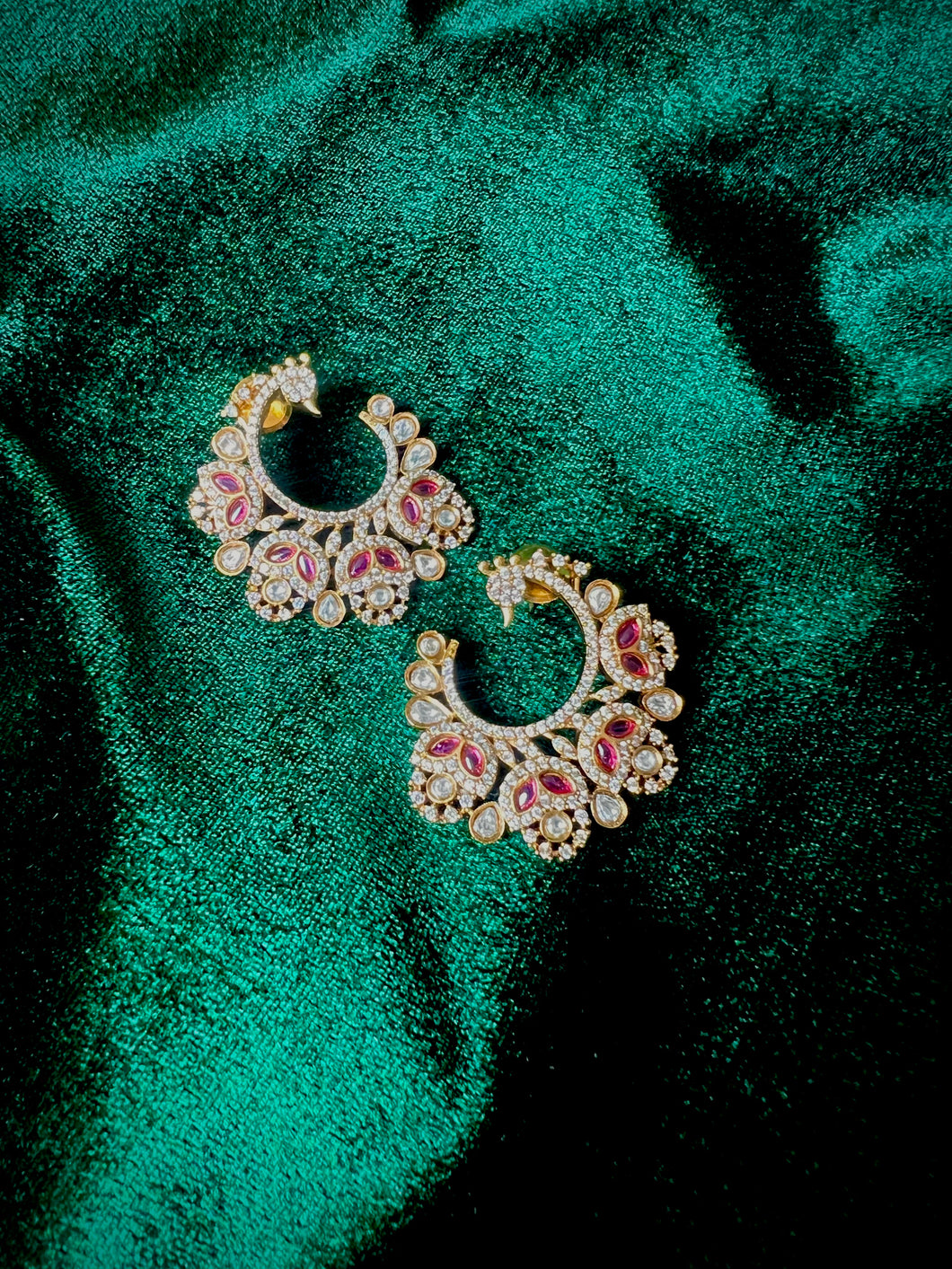 Mor Jadau earrings