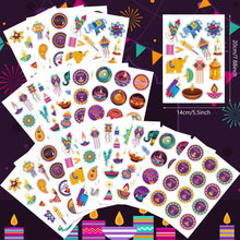 Load image into Gallery viewer, Diwali Stickers For Gifts Crafts or Favors- Set of 9 Sheets
