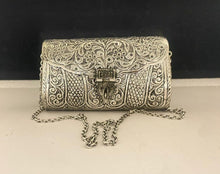 Load image into Gallery viewer, Oxidized Silver Handbag
