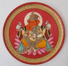 Load image into Gallery viewer, Preorder- Tanjore Work Wall Plate
