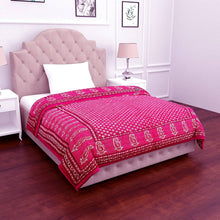 Load image into Gallery viewer, Block Printed Jaipur Quilt- Full/Queen Size
