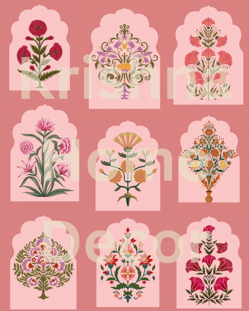 Jaipur Jharokha Digital Download- set of 9