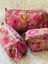 Load image into Gallery viewer, Block Printed Cosmetic Pouches- Set of 3
