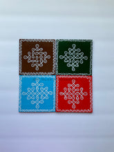 Load image into Gallery viewer, Preorder- Kolam Coasters Square and Circle
