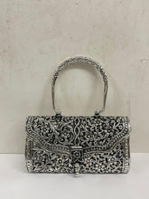 Load image into Gallery viewer, Oxidized Silver Handbag- Fine Carving
