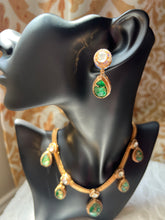 Load image into Gallery viewer, Shloka Emerald Set
