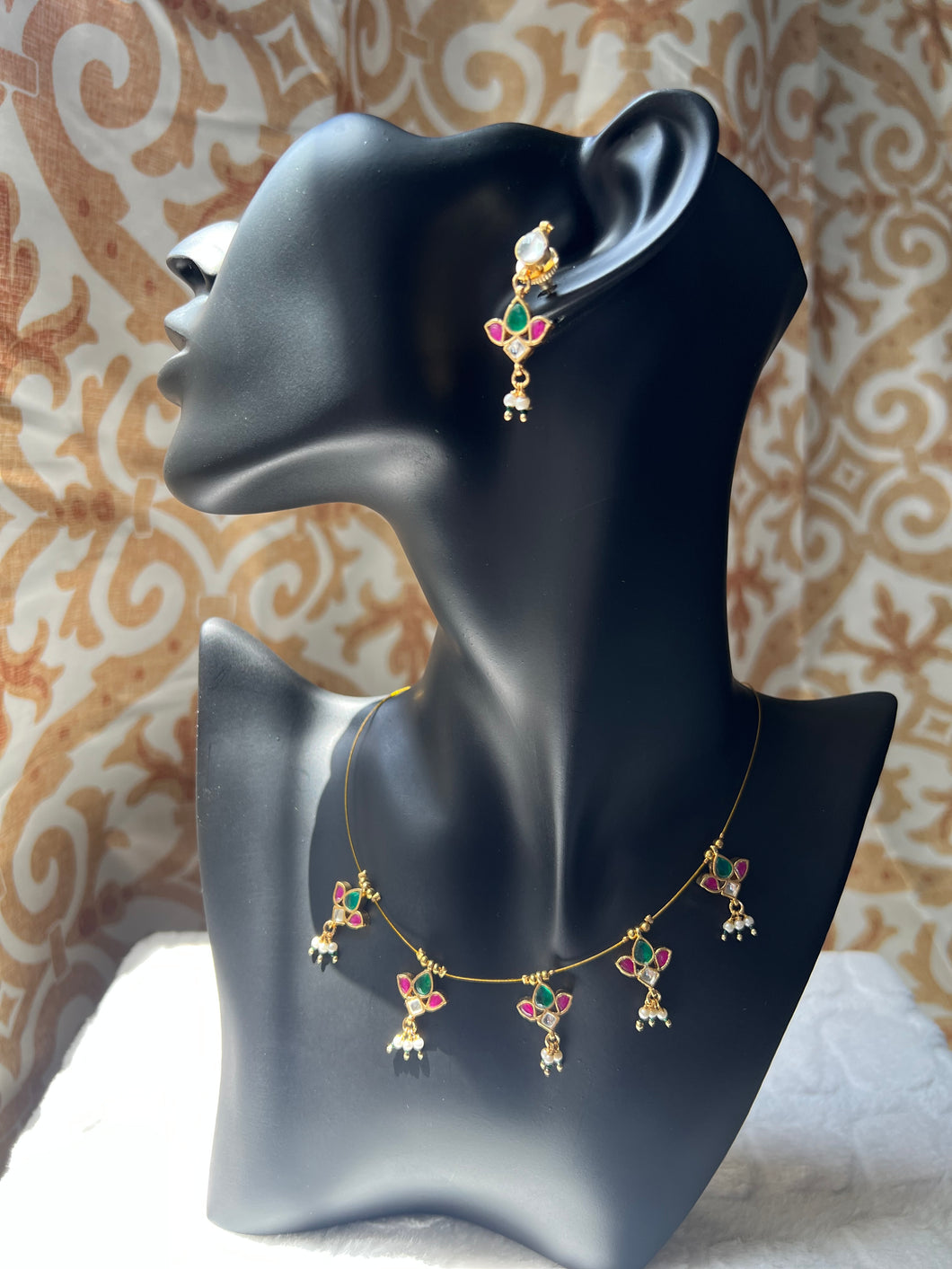 Danity Chain and earrings set