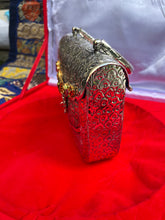 Load image into Gallery viewer, Embellished Oxidized Silver Handbag
