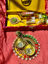 Load image into Gallery viewer, Customizable Pearl Rose Rakhi Hamper
