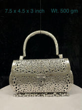 Load image into Gallery viewer, Oxidized Silver Handbag
