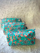 Load image into Gallery viewer, Block Printed Cosmetic Pouches- Set of 3
