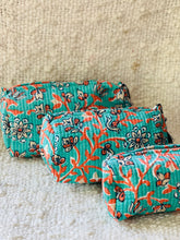 Load image into Gallery viewer, Block Printed Cosmetic Pouches- Set of 3
