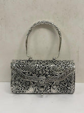Load image into Gallery viewer, Oxidized Silver Handbag- Fine Carving
